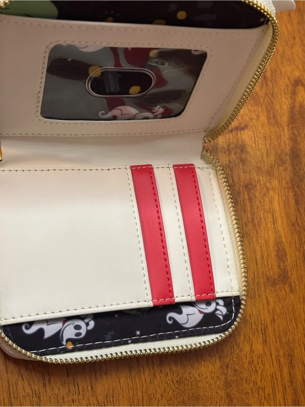 Disney Nightmare Before Christmas Zero Candy Cane Glow In The Dark Wallet
